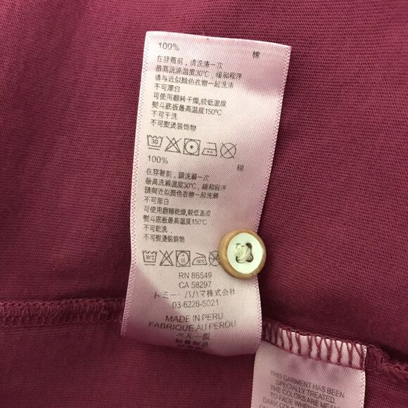 Tommy Bahama 100% Pima Cotton Golf Polo Men's XL Plum 1/4 Button Preppy Shirt - Picture 10 of 12